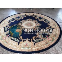 Китайский ковер 0011 Синий круг